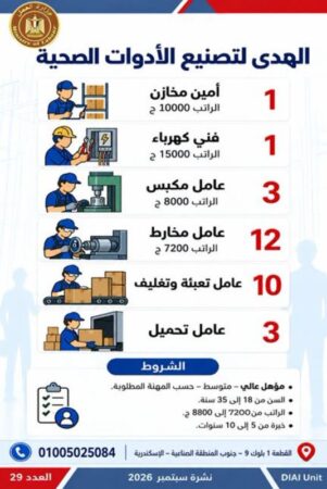 طرح 958 فرصة عمل جديدة في 43 شركة خاصة داخل 12 محافظة