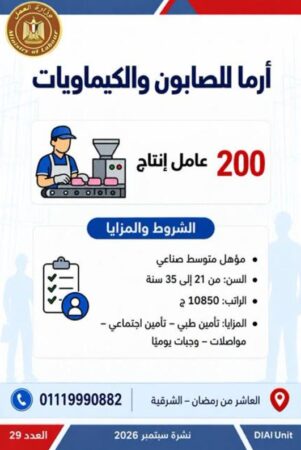 طرح 958 فرصة عمل جديدة في 43 شركة خاصة داخل 12 محافظة