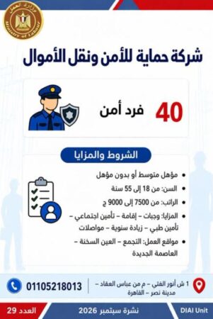 طرح 958 فرصة عمل جديدة في 43 شركة خاصة داخل 12 محافظة