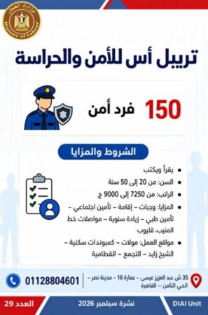 طرح 958 فرصة عمل جديدة في 43 شركة خاصة داخل 12 محافظة