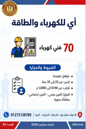 طرح 958 فرصة عمل جديدة في 43 شركة خاصة داخل 12 محافظة